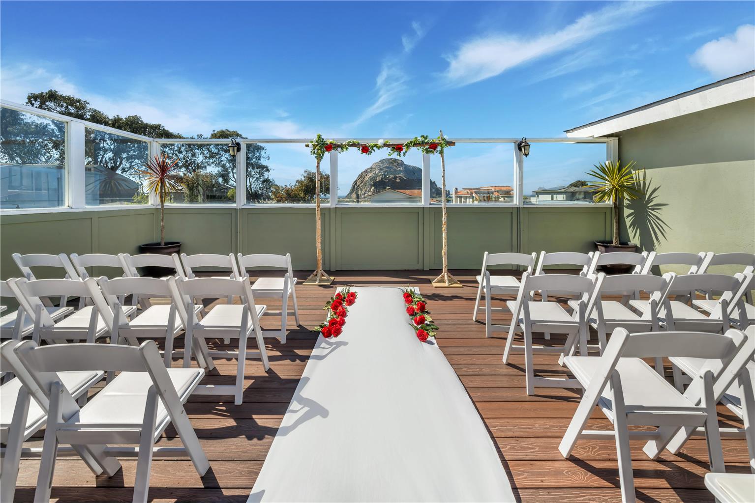 BW morro bay ca rooftop wedding