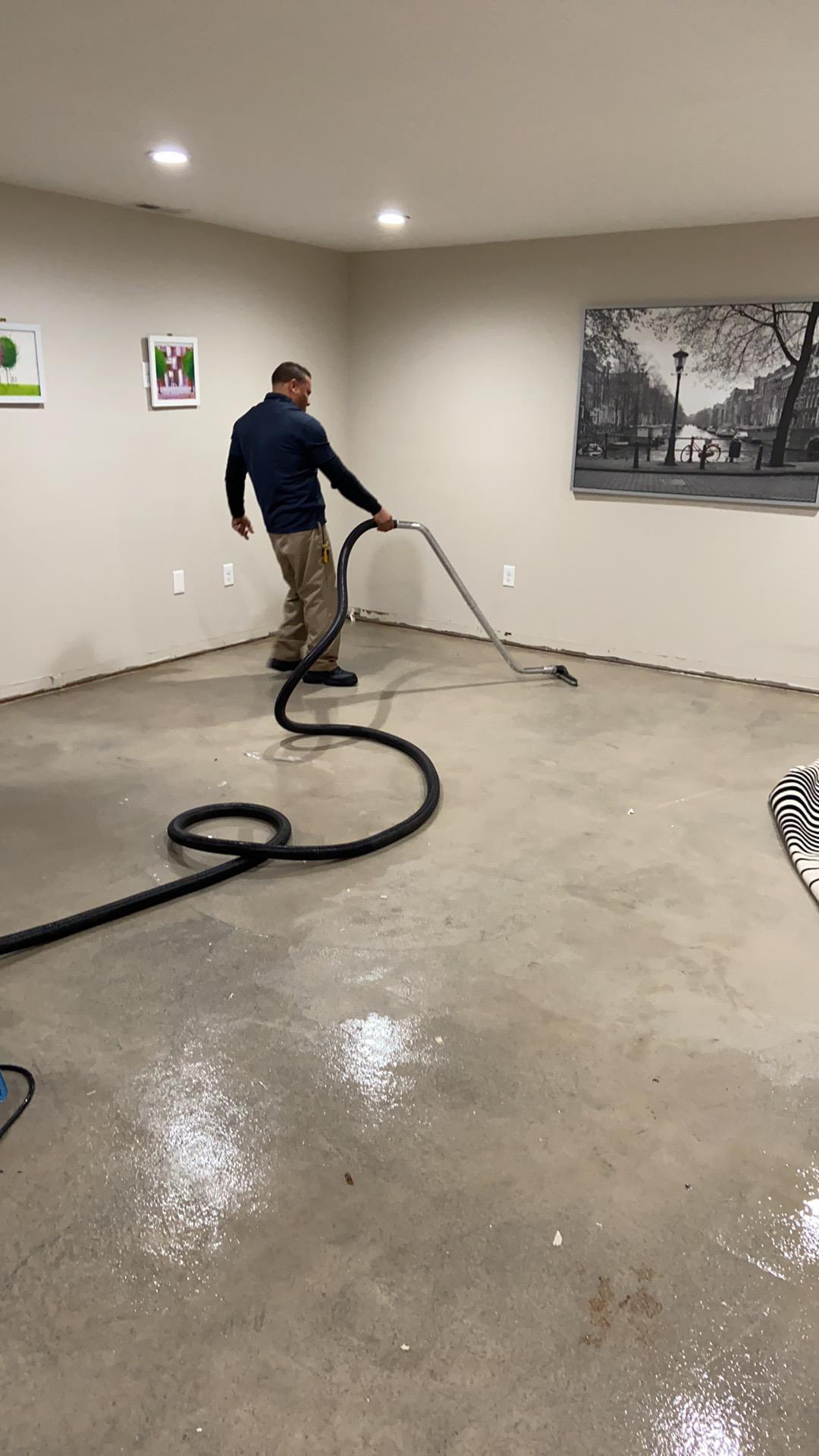 Cleaning up water damage