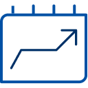Graph icon showing an upward trend.