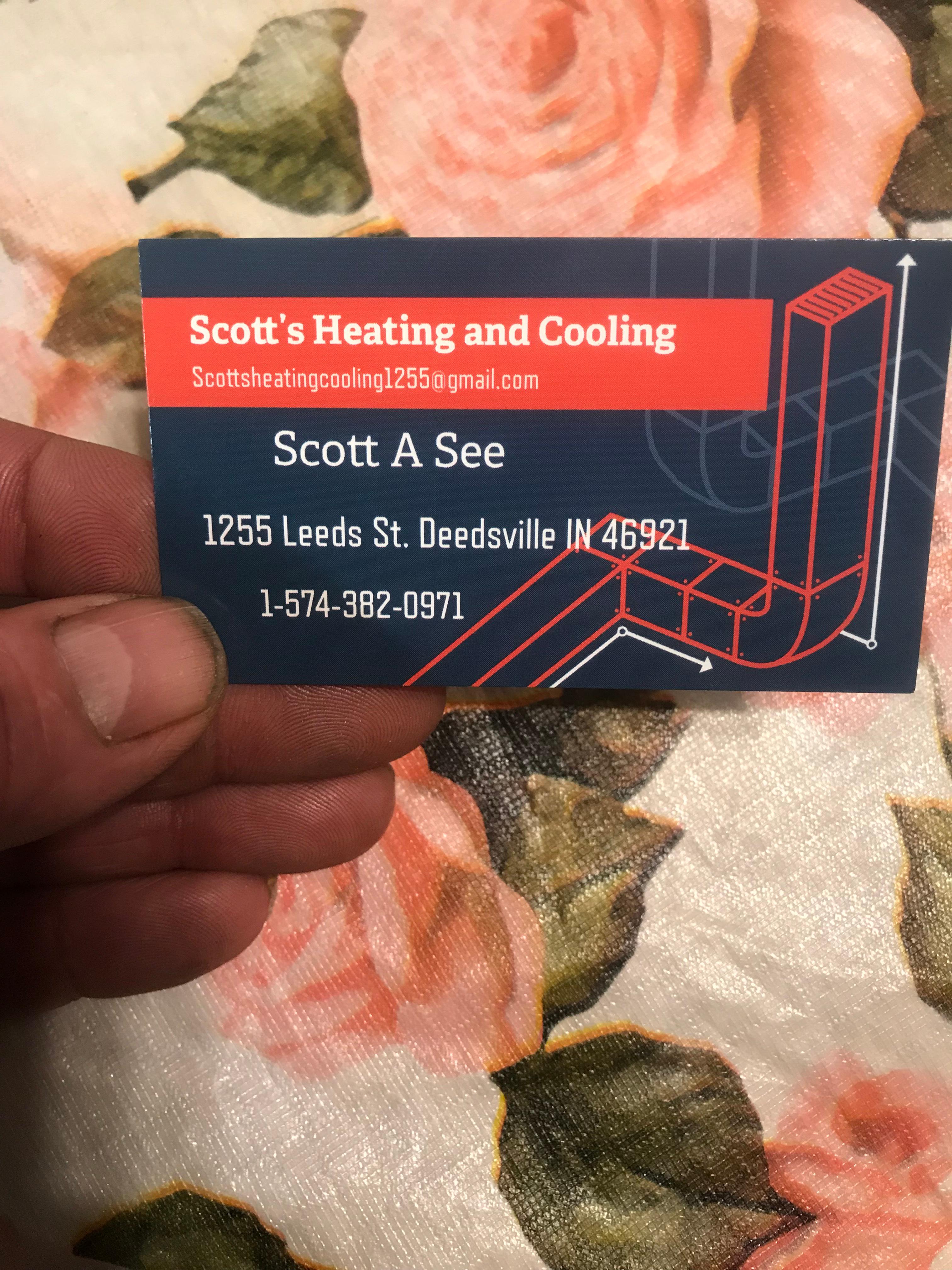 Scott’s Heating and Cooling Deedsville Logo