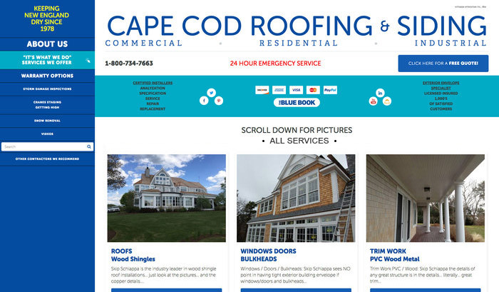 Cape Cod Roofing and Siding Logo