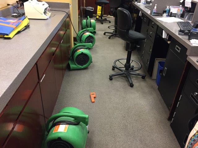 Got the SERVPRO equipment up and running during a commercial restoration.