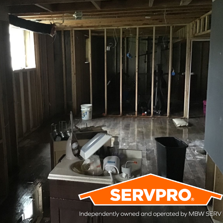 SERVPRO of Dallas Complete Water Damaged Kitchen Demolition