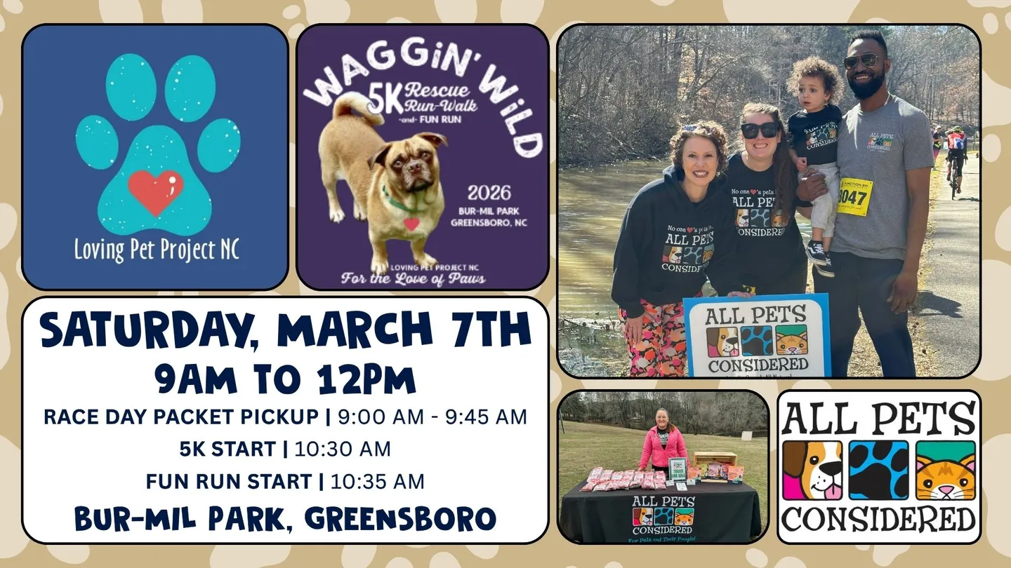 Image of Local Pet Event LPPNC Waggin Wild 5K & Family Fun Run Nearby