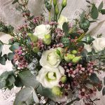 Hochzeit grün weiß rosa strauß - Blütenkorb München