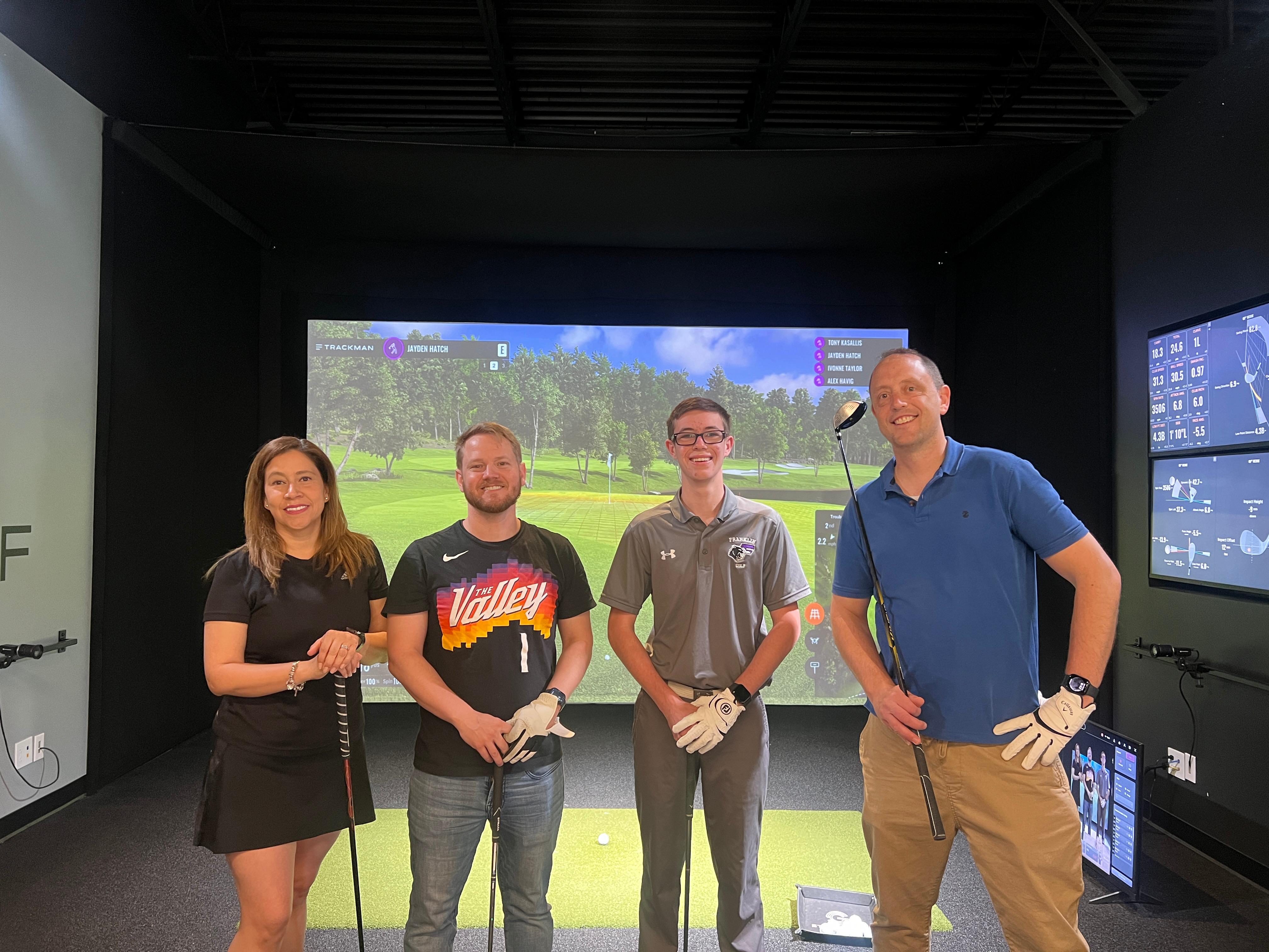 The last seven photos document a spirited team-building outing, featuring our doctors and specialists at the newly opened studio golf facility in Cimarron, West El Paso.