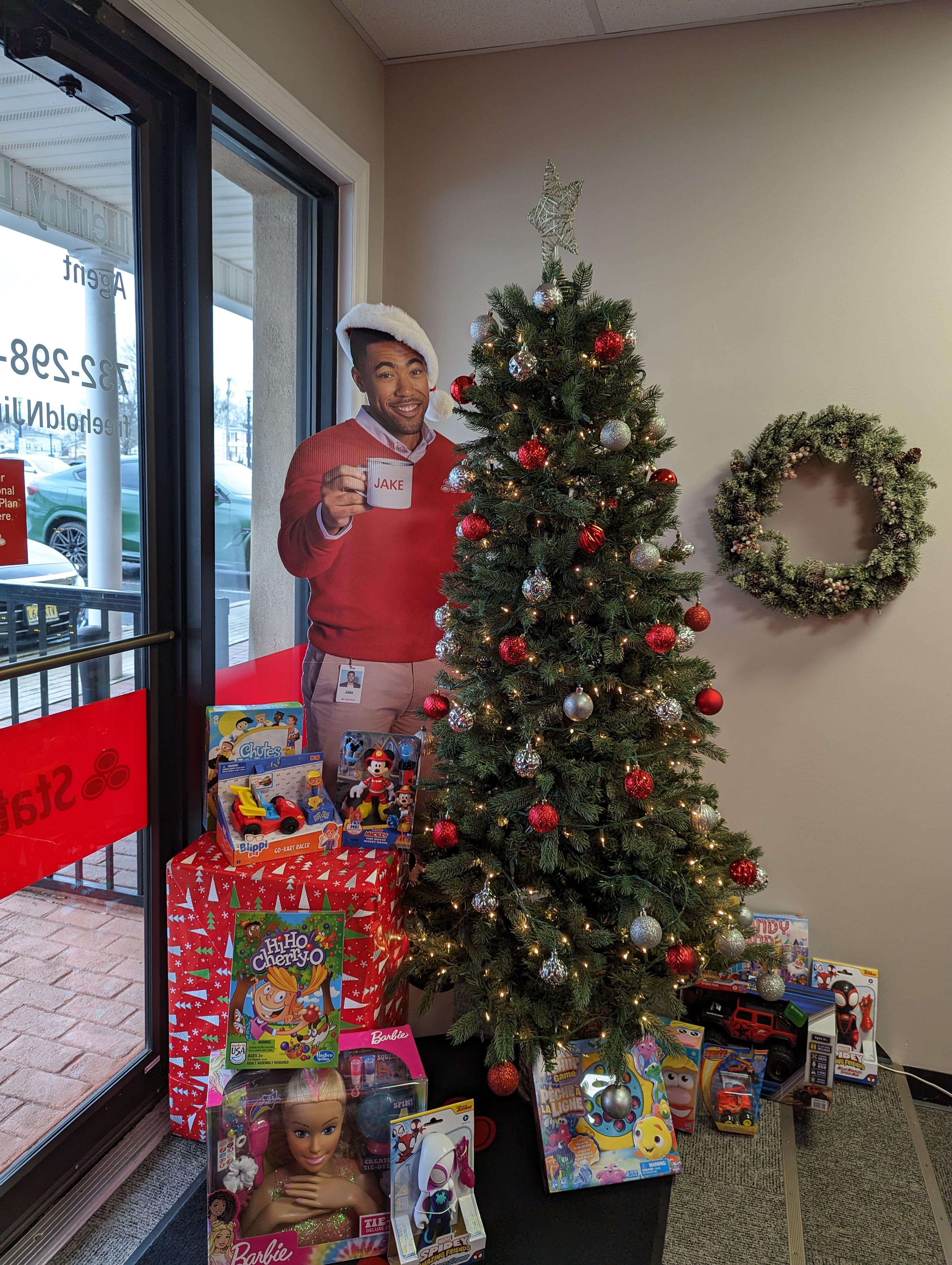 Office Christmas Tree for Toy Trunk fundraiser!