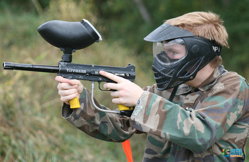 Kids of all ages love Paintball at White River Paintball!