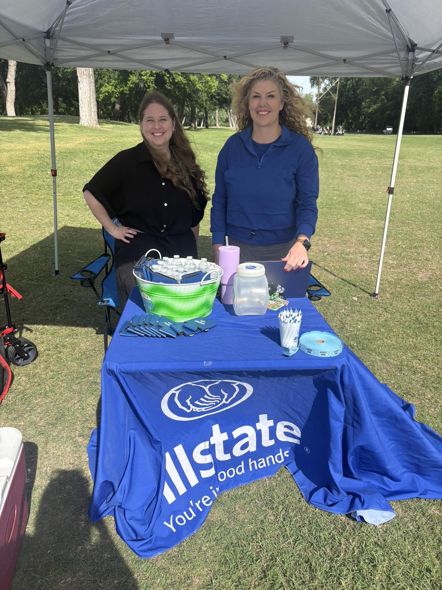 We sponsored the Norman Board of Realtors golf tournament at the Trails here in Norman. The proceeds 