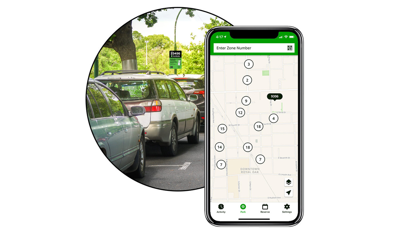 Find parking with ParkMobile in Royal Oak Michigan