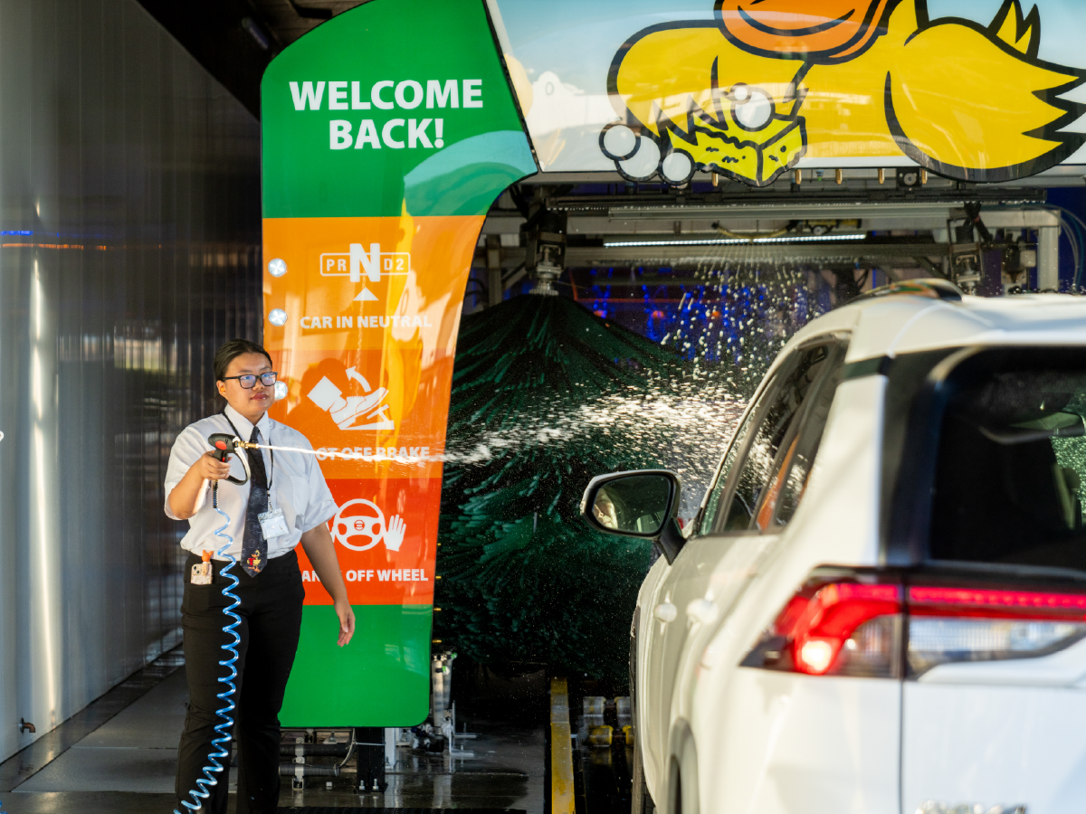 Quick Quack Car Wash team members are always ready to welcome you in. Our friendly staff makes every visit fast, easy, and enjoyable from start to finish.