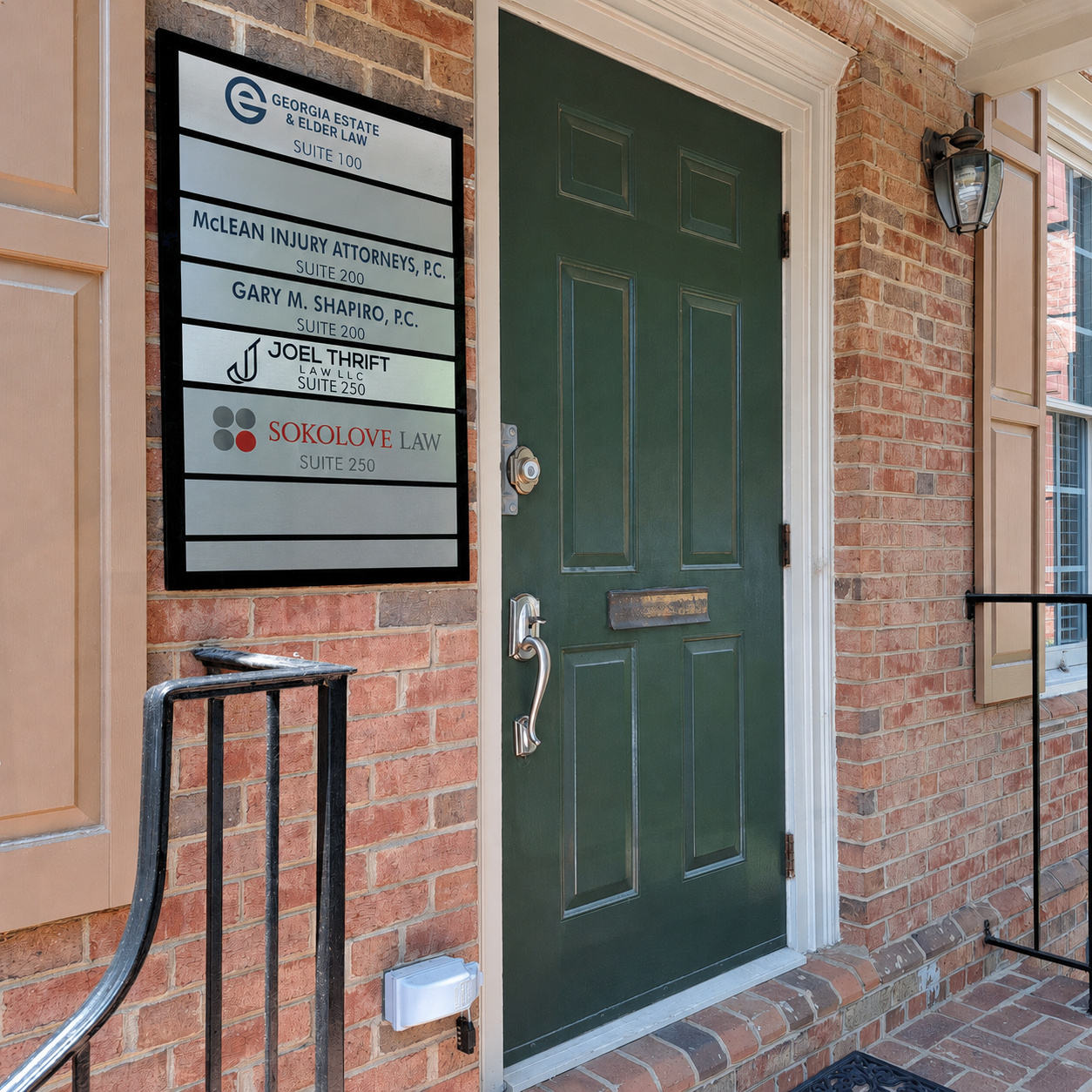 Sokolove Law Atlanta, Georgia Personal Injury Law Firm Building Entry