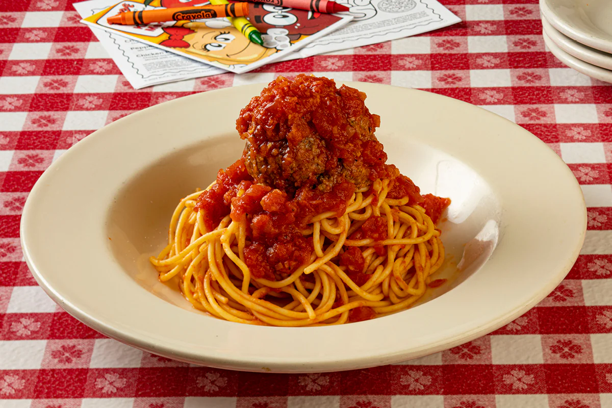Spaghetti with Meatball - Kids Menu