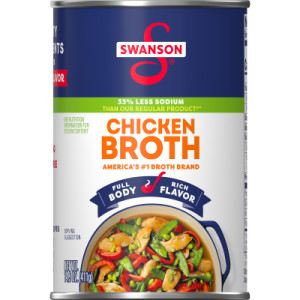 Swanson® Natural Goodness® 33% Less Sodium Chicken Broth, 14.5 oz Can (Pack of 24) featured image