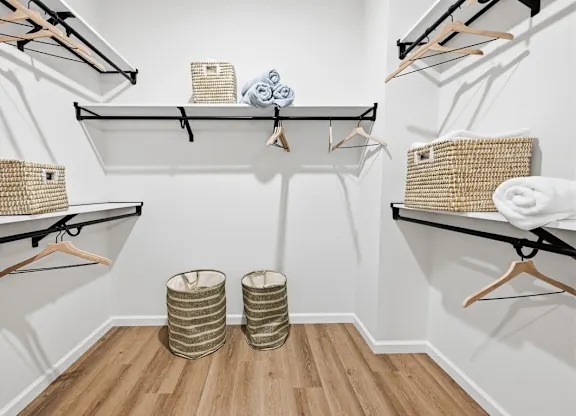 Walk In Closets with Custom Shelving* 