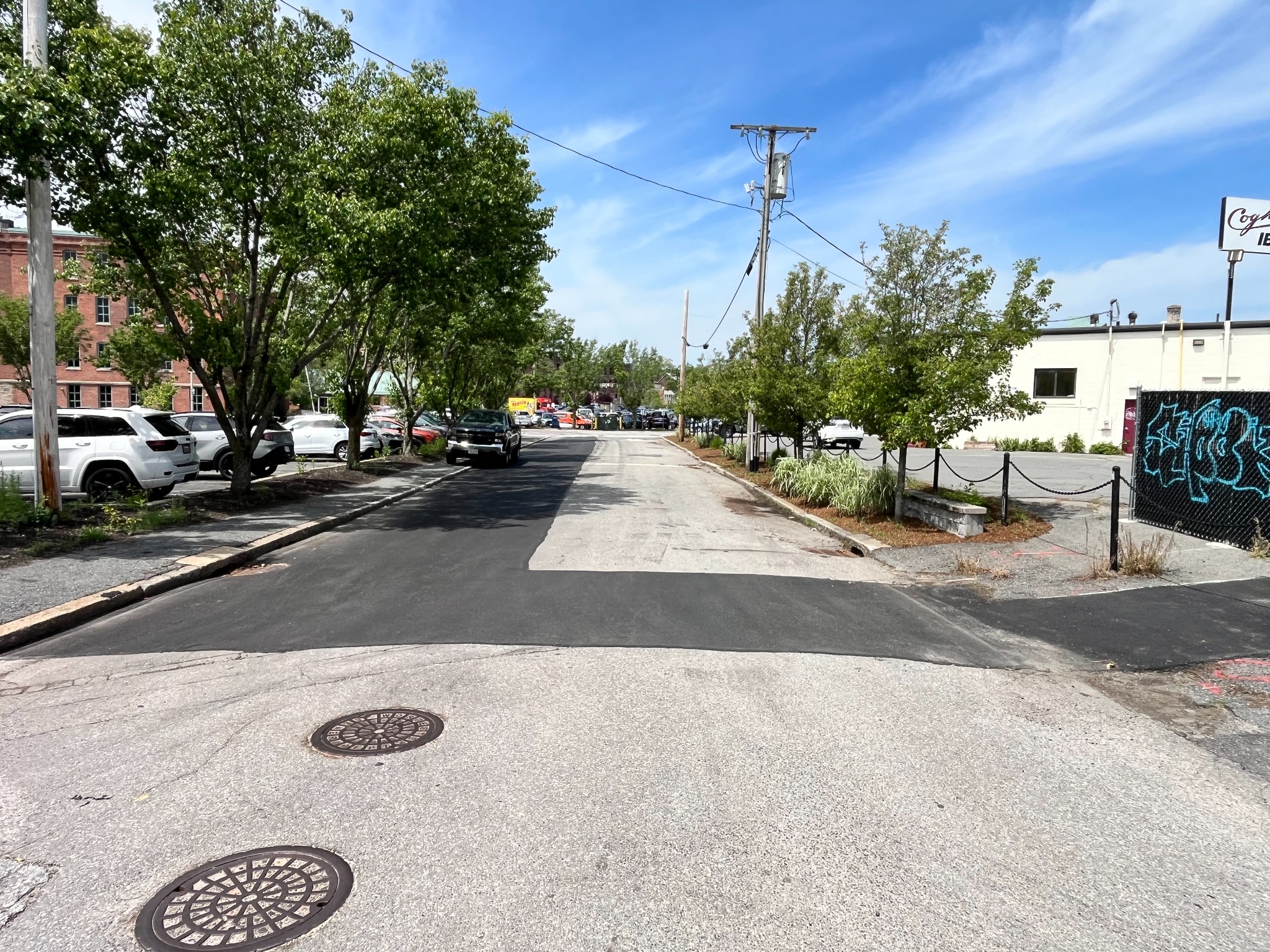 Street asphalt repair project 