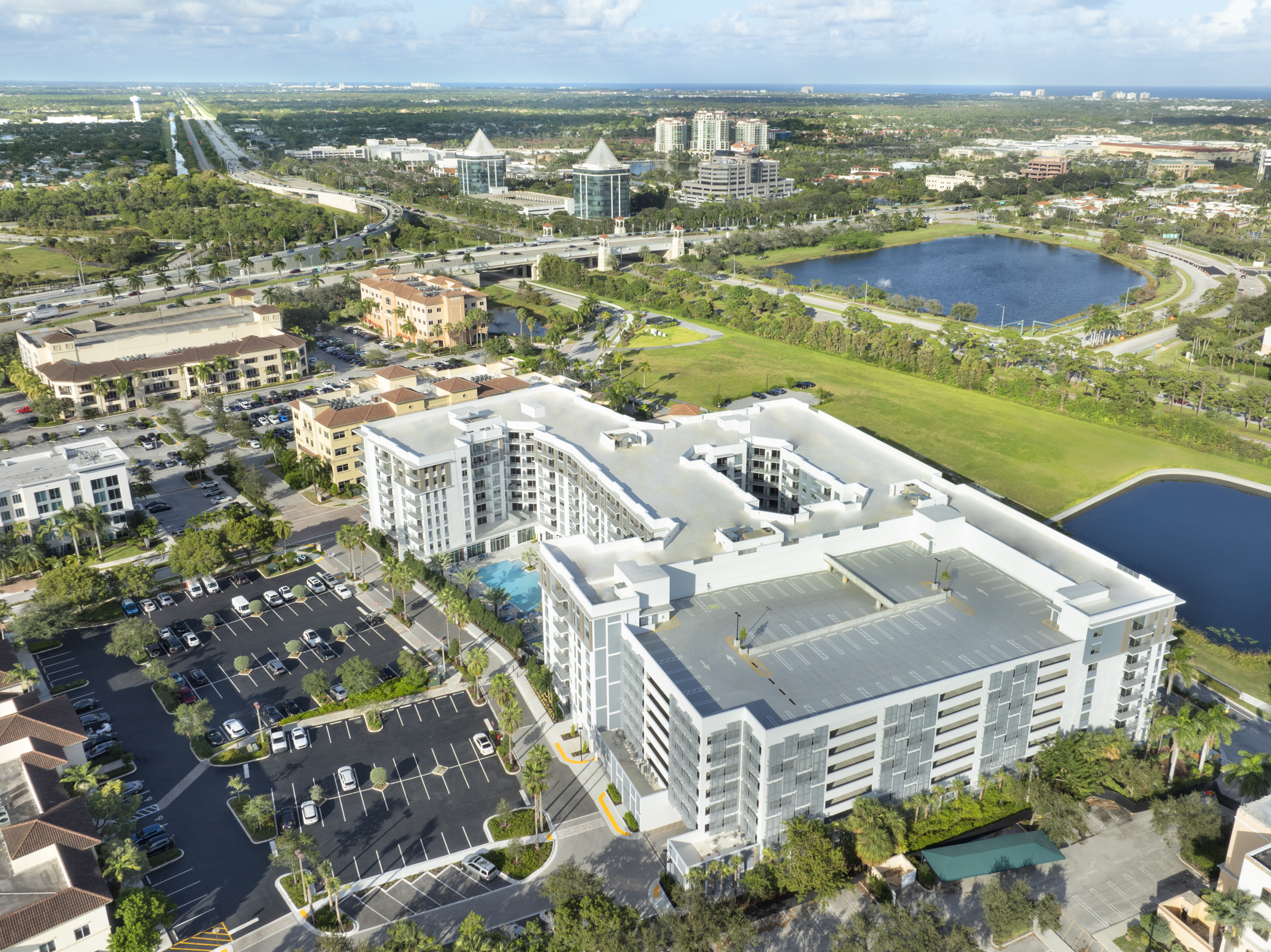 Aerial View at The Marc Luxury Apartments in Palm Beach Gardens FL