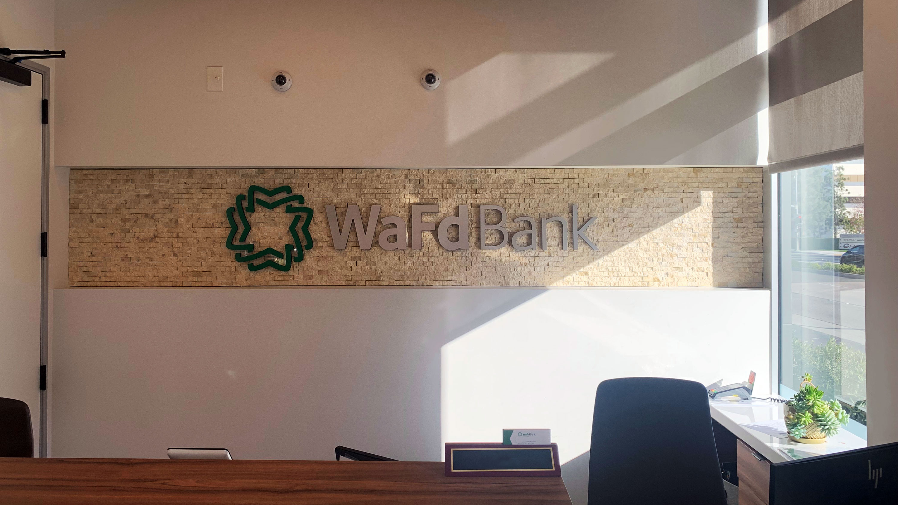Photo of the WaFd Bank Branch location in El Segundo, California. Located at 2041 Rosecrans Ave, Ste 130, El Segundo, CA 90245