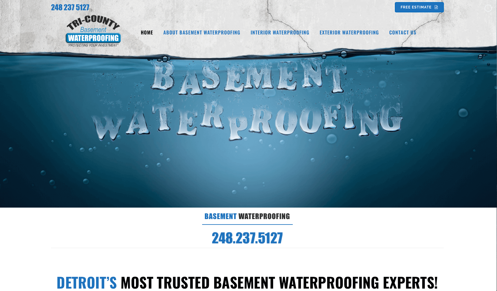 Tri County Basement Waterproofing In Farmington Hills MI 48334