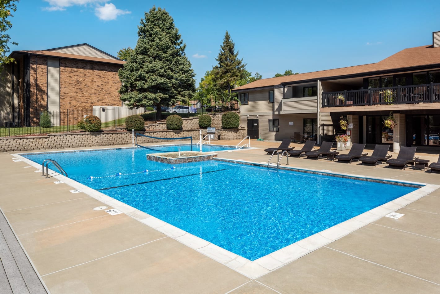 Swimming Pool With Relaxing Sundeck