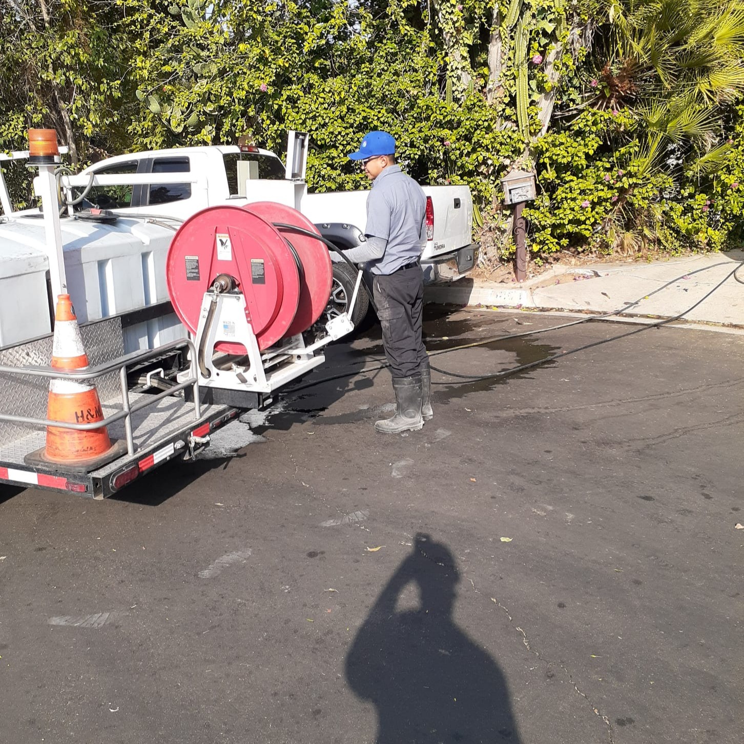 Team Rooter Hydro-jetting drain cleaning Service, Los Angeles, California.