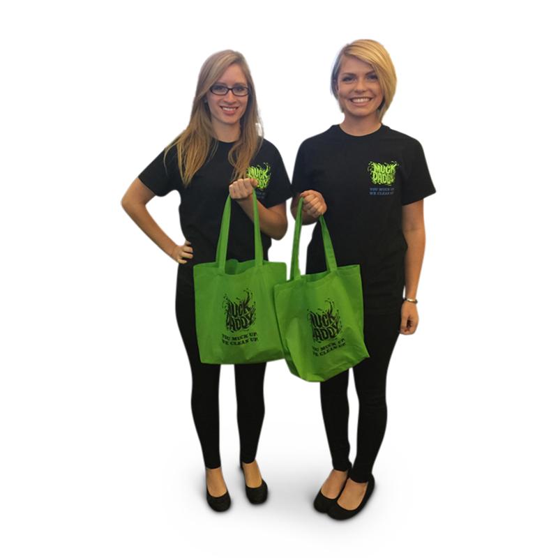 Event staff merch for Muck Daddy. Branded merch by PLC Print.