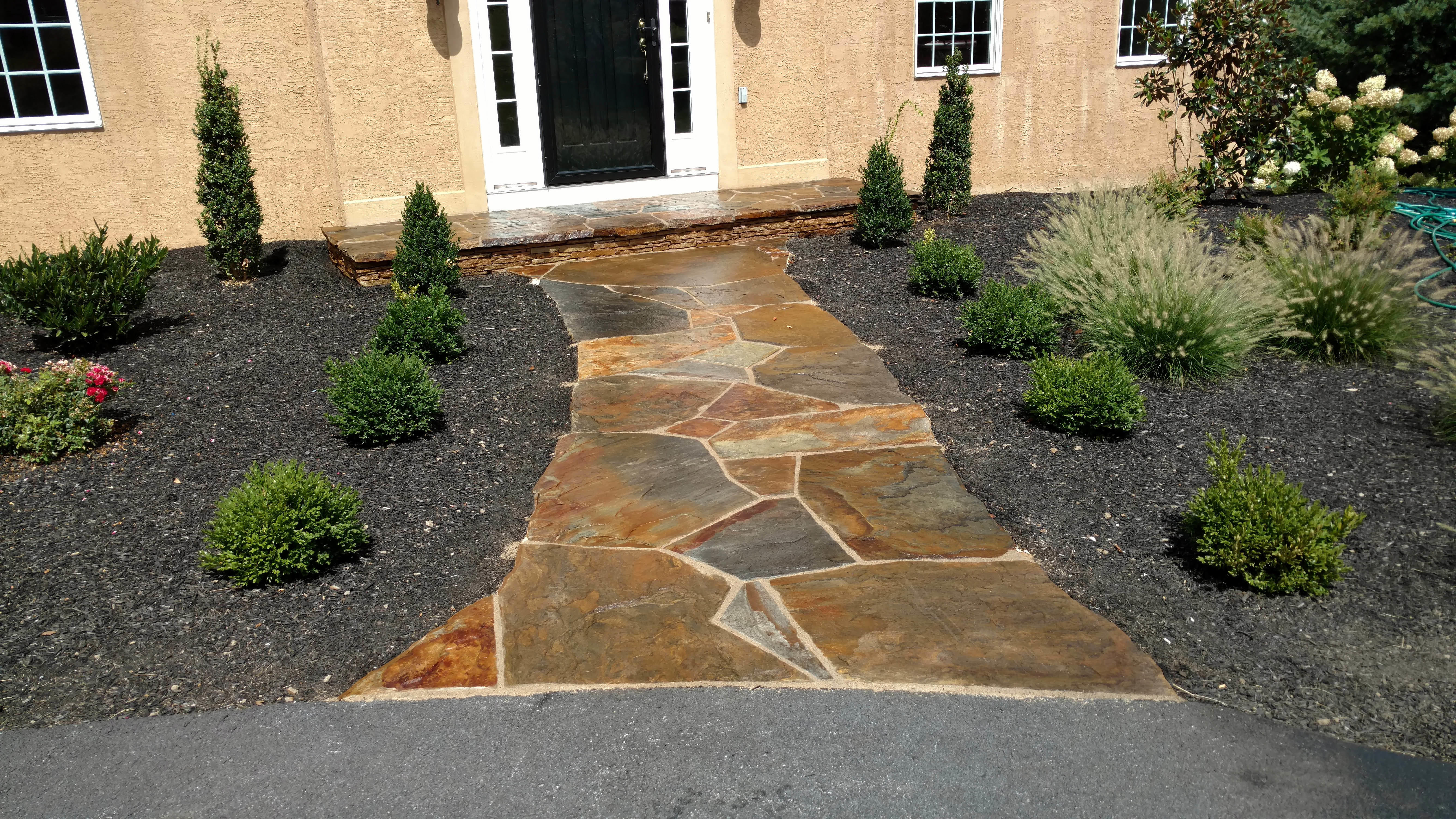 Flagstone Walkway in Glen Mills, Media, and West Chester PA - ScapeWorx