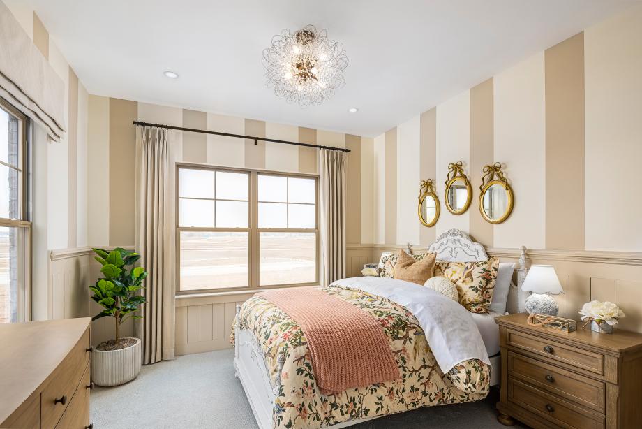 Lavish primary bedrooms feature large walk-in closets and spa-like baths