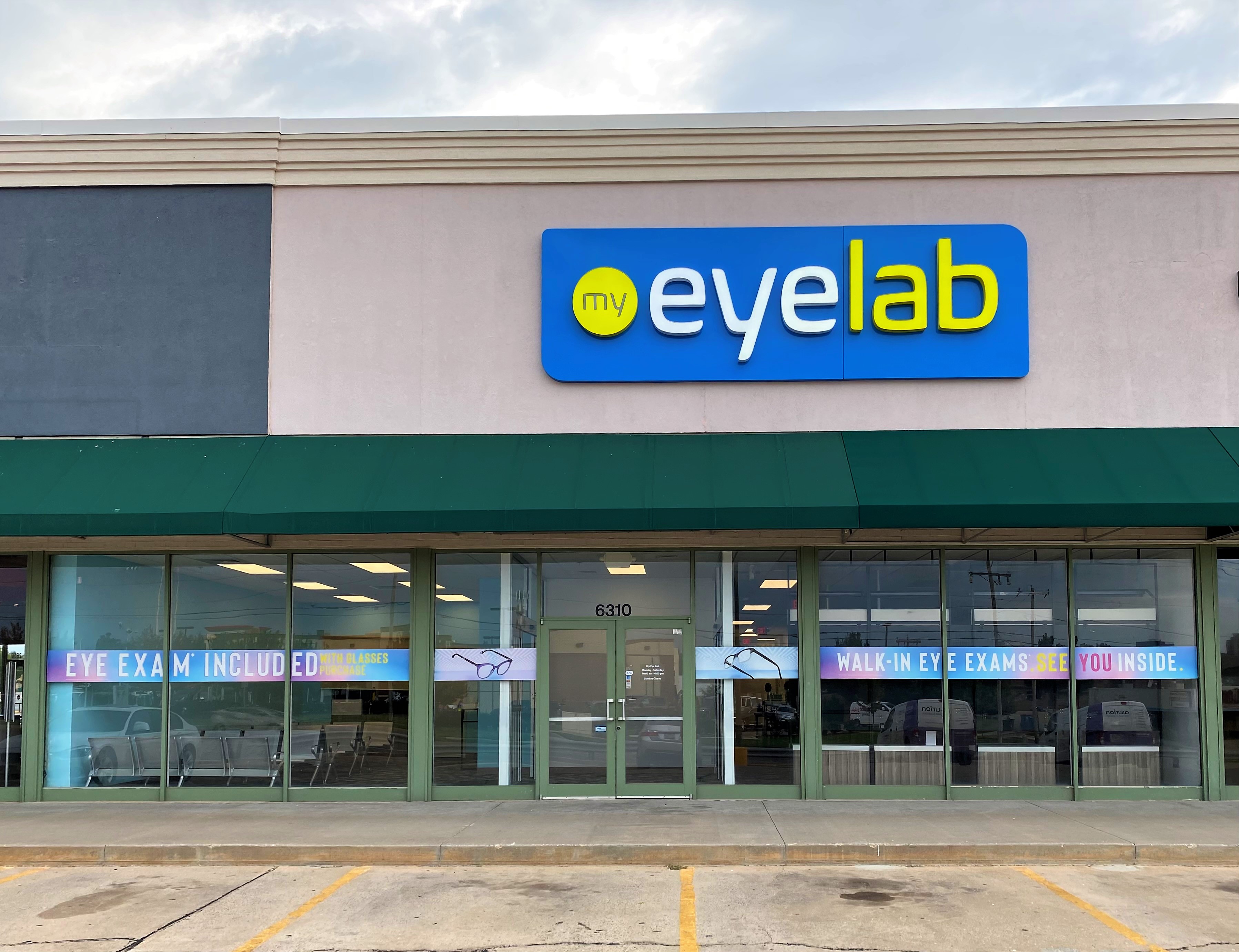 Storefront at My Eyelab optical store in Oklahoma City, OK 73116