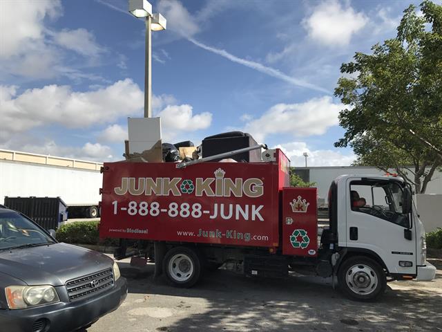 Junk King Big Red Truck