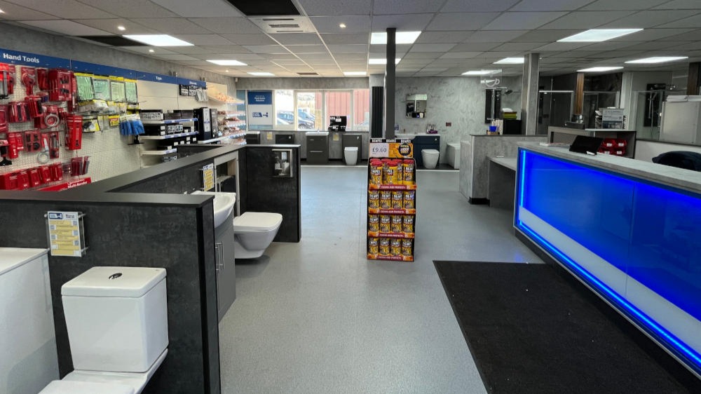 Inside Plumb Centre in Folkestone