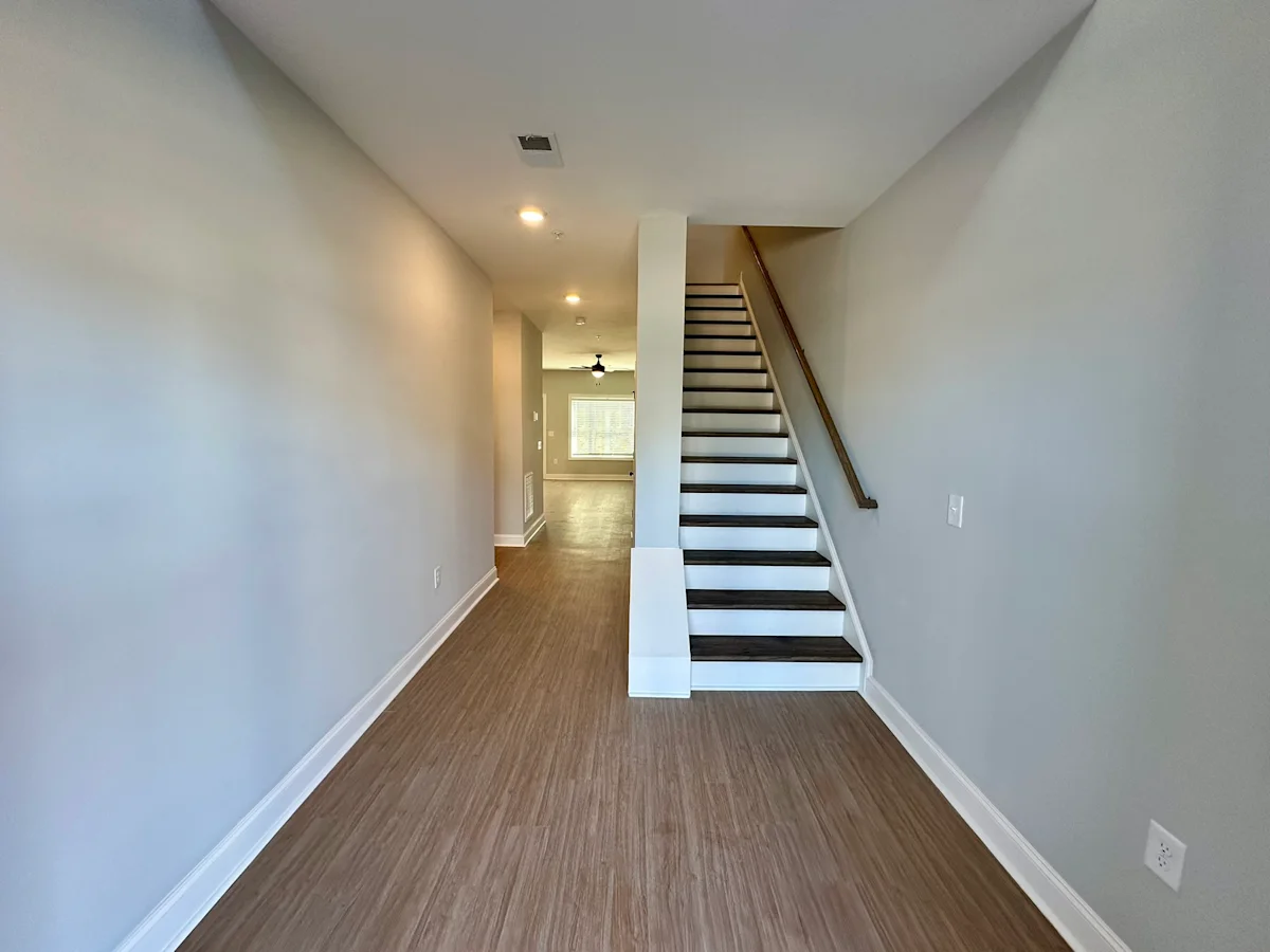 Hallway with staircase