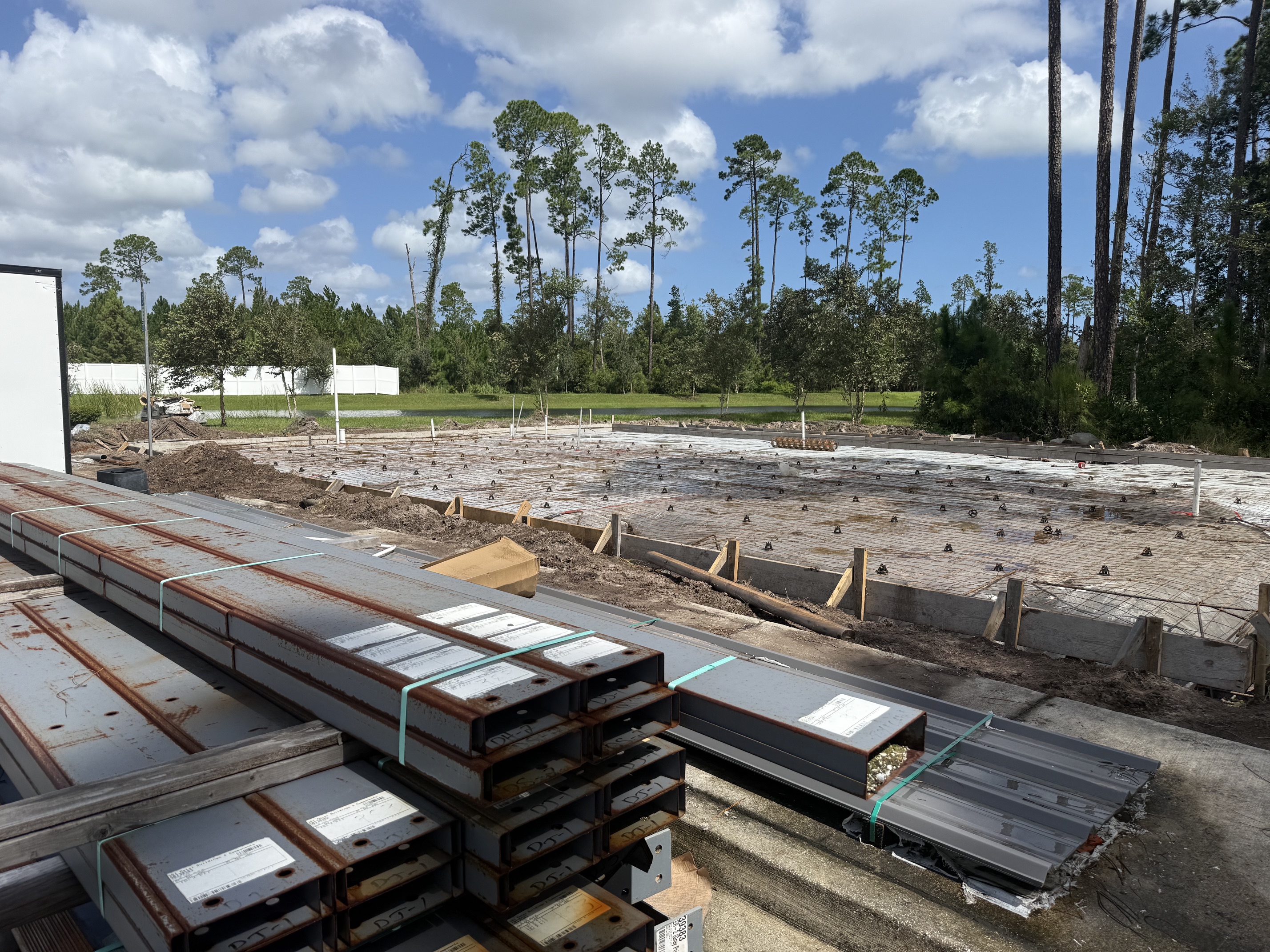 Our new office is taking shape, with foundation work marking another visible step in the build. We l 