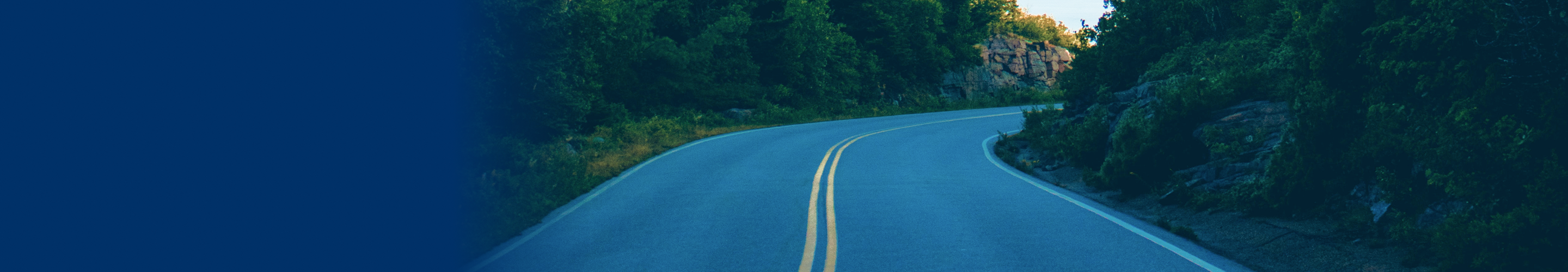 A winding road.