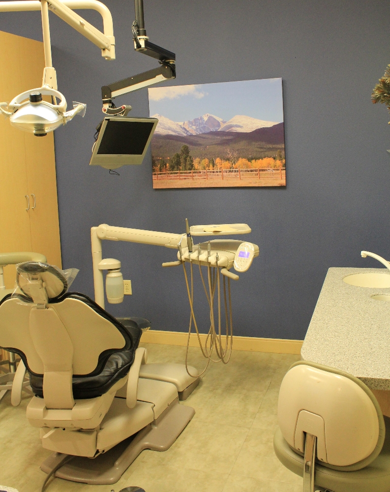 Operatory Room at Mountain Shadows Dental in Firestone, CO