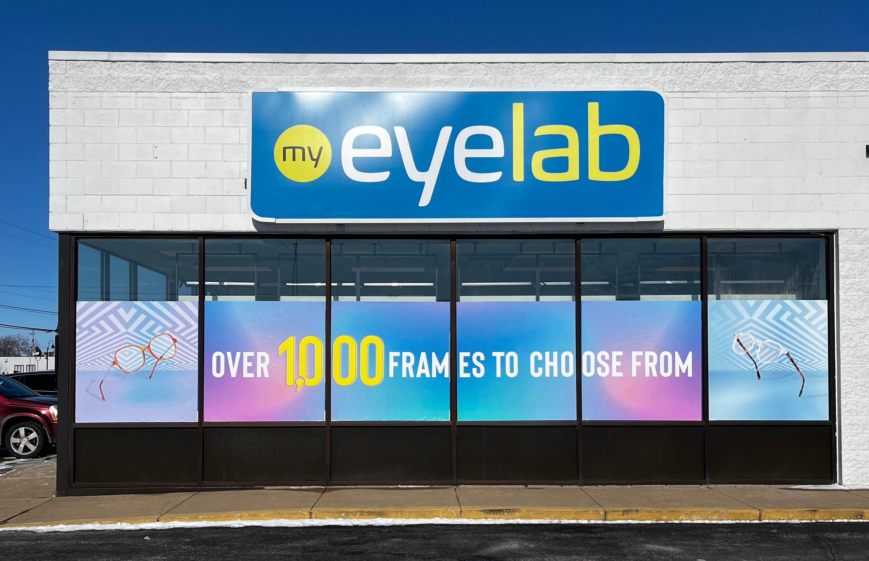 Storefront at My Eyelab optical store in Saginaw, MI 48604