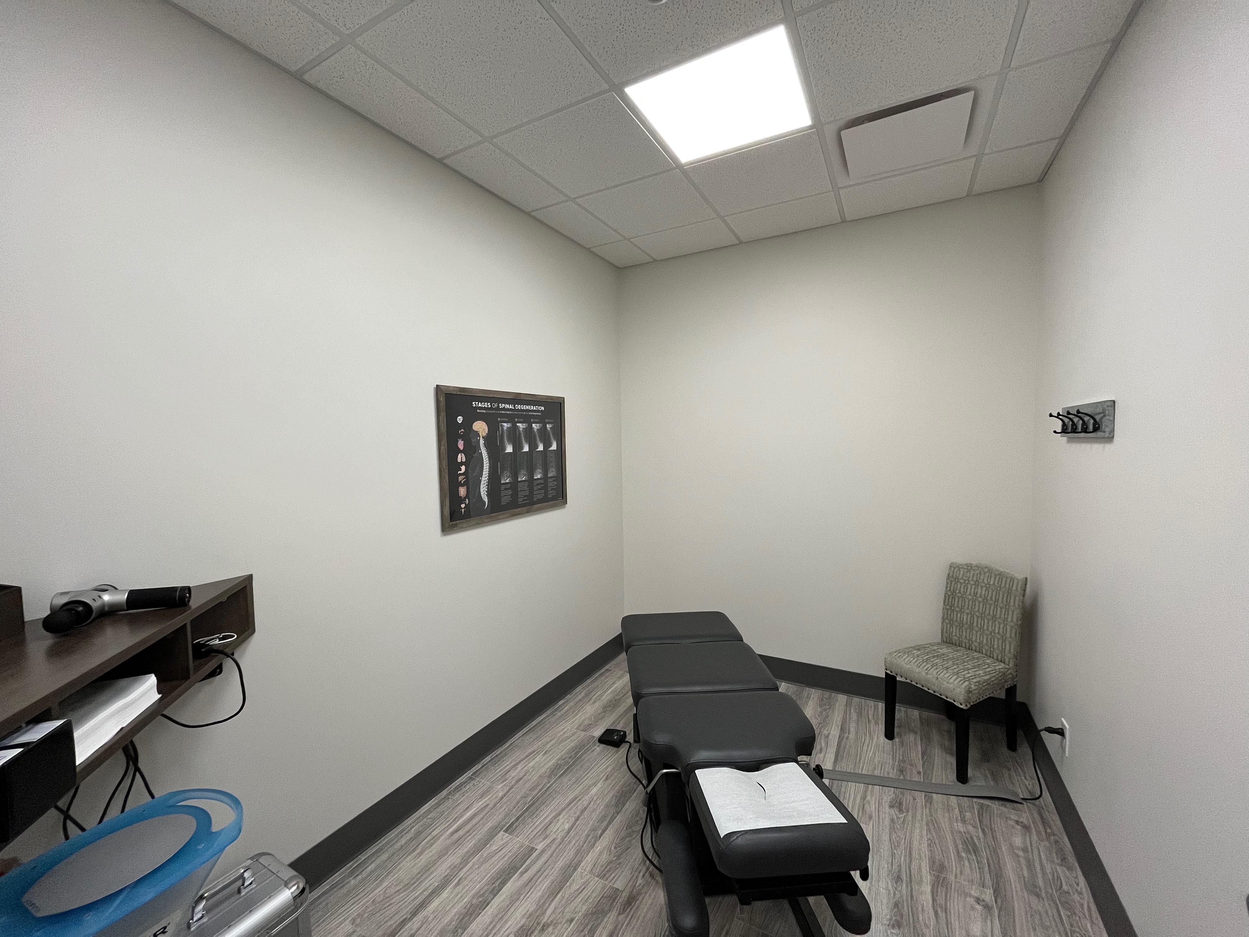 One on one treatment room. Ensures health information is protected and patient confidentiality is maintained.