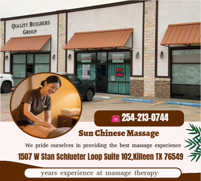 Our traditional full body massage in Killeen, TX
includes a combination of different massage therapies like
Swedish Massage, Deep Tissue, Sports Massage, Hot Oil Massage
at reasonable prices.