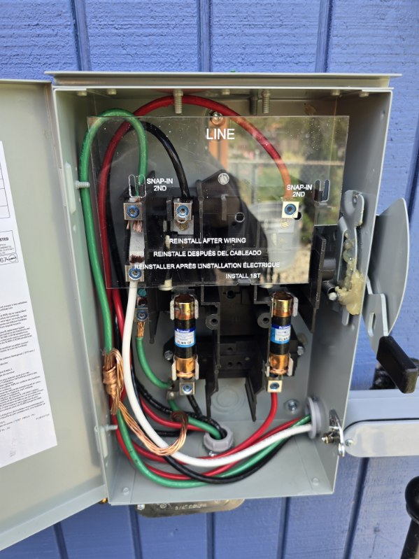 Electrical box inside