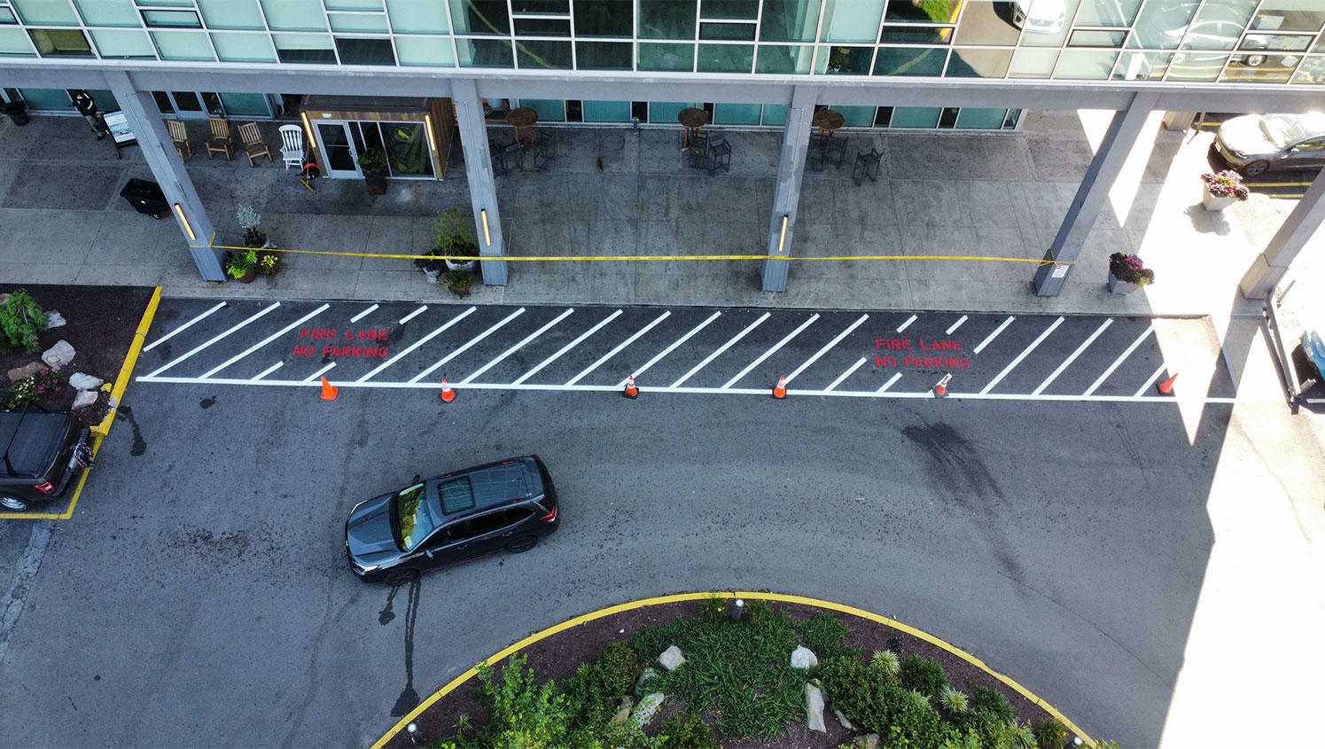 Image of Fire Lane Striping By G-FORCE Pittsburgh PA