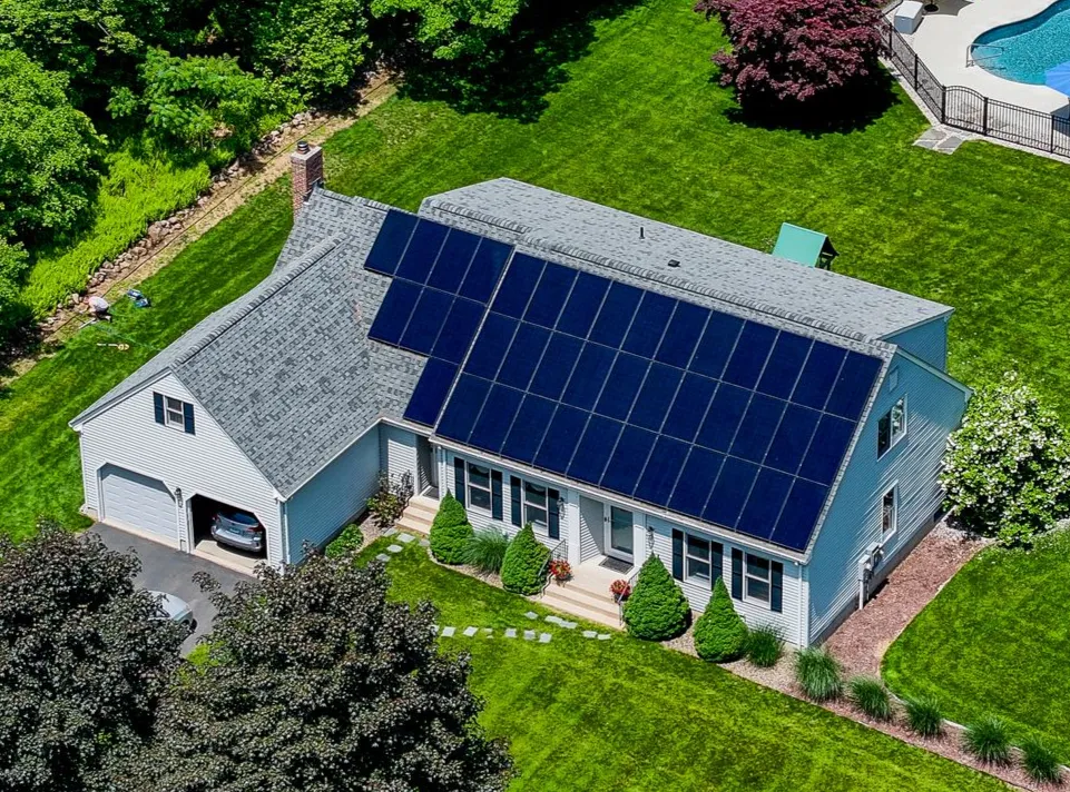 Completed residential solar project