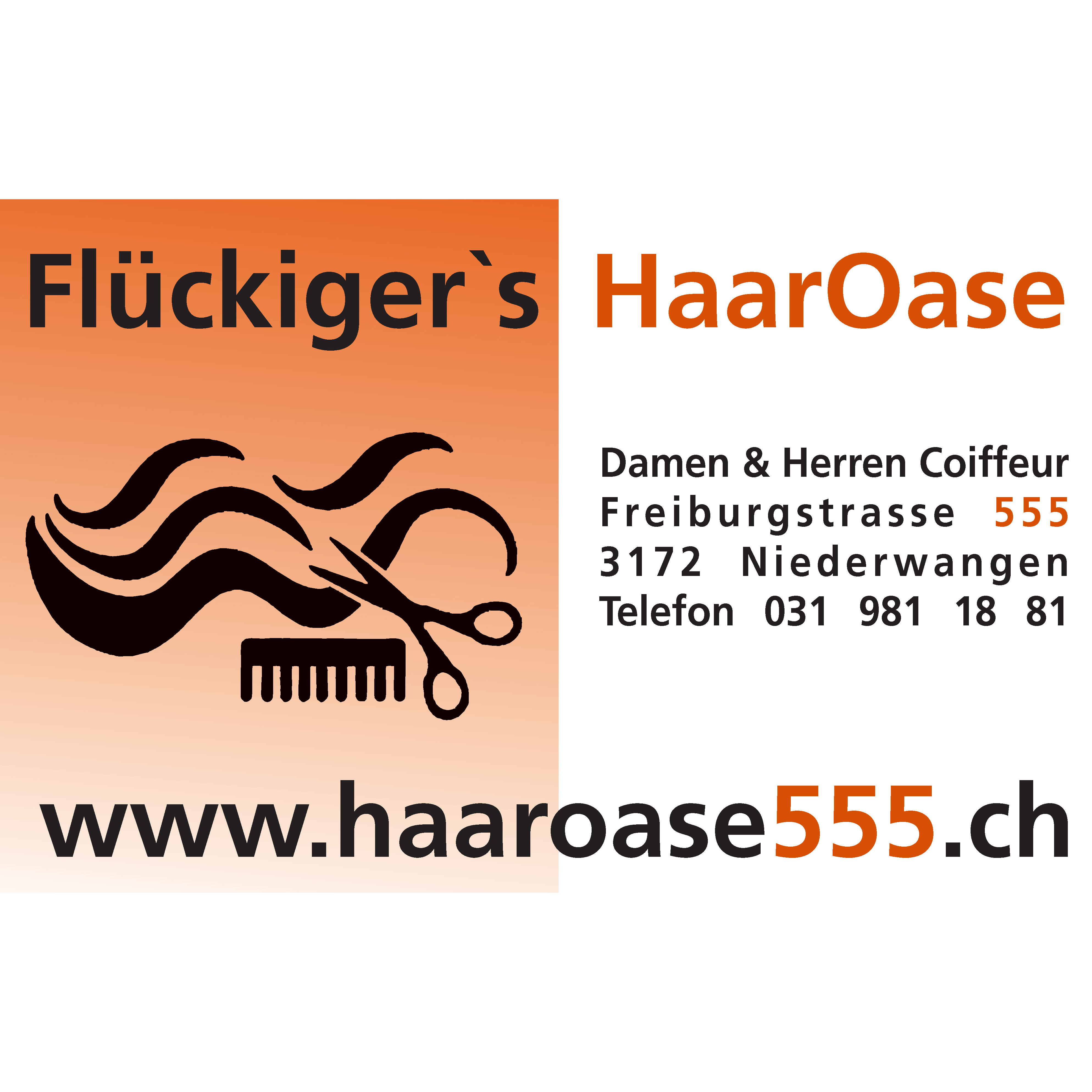 Coiffeur Flückiger's HaarOase Logo