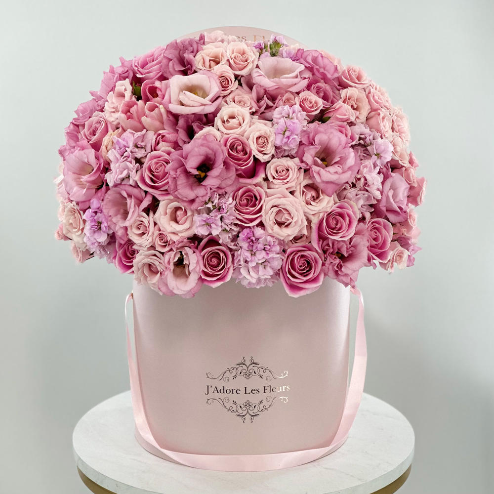 Pink In Bloom
SKU: JLF003971
Welcome in the beauty of spring with a pink toned composition! Let the fresh aroma of roses, tulips, ranunculus, and other blooms bring a new feeling to the season and lighten your spirits.