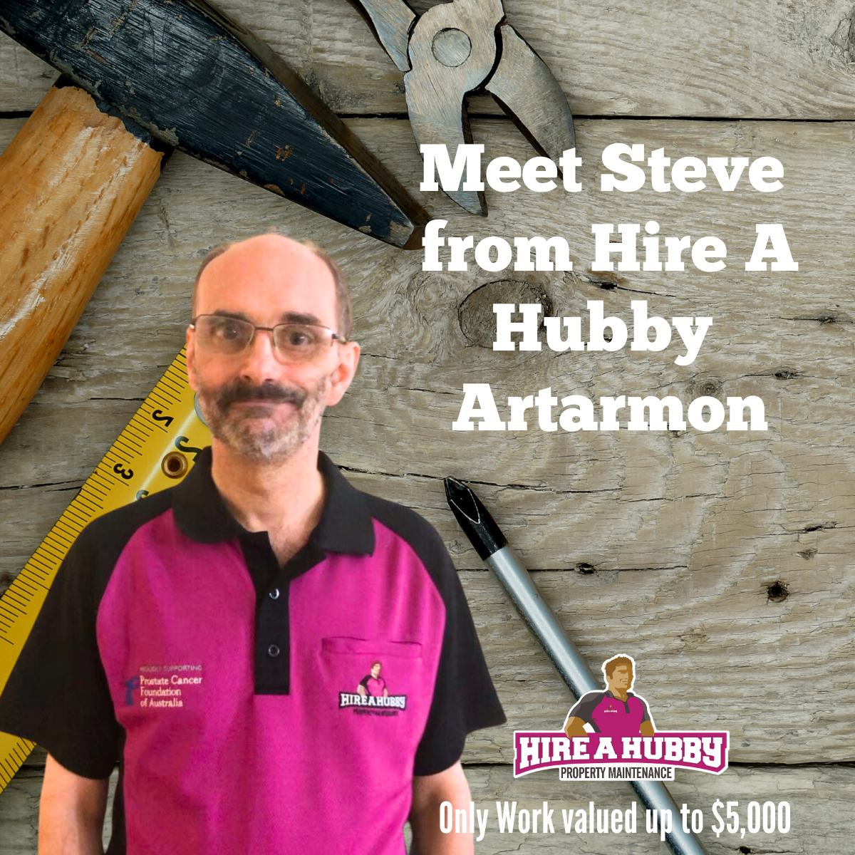 Steve, the new owner of Hire A Hubby Artarmon. Hire A Hubby Artarmon West Pymble 1800 803 339