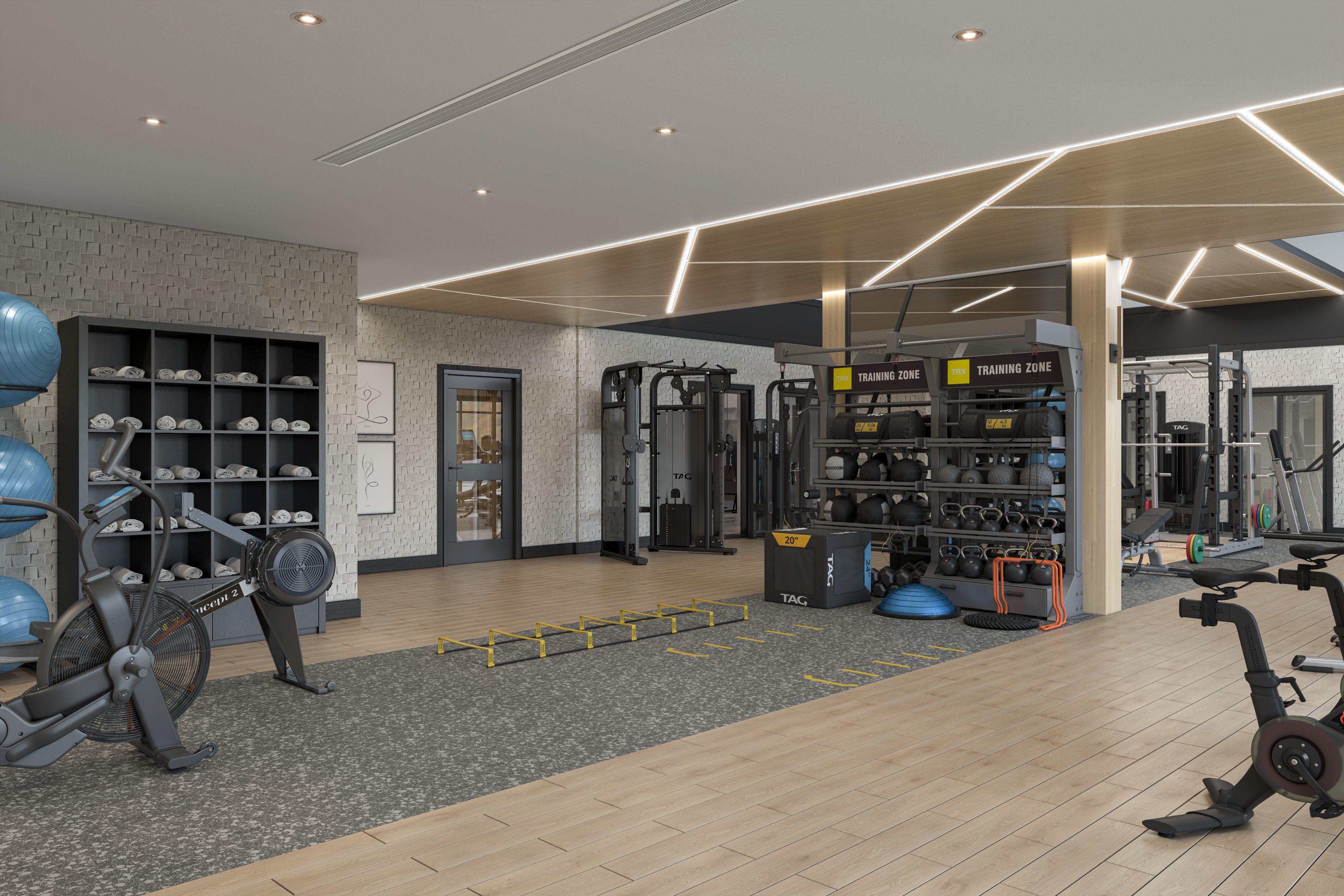 Reach your zone in the fitness center