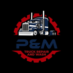 P&M Truck Wash & Truck Repair & Mobile Truck Service Logo