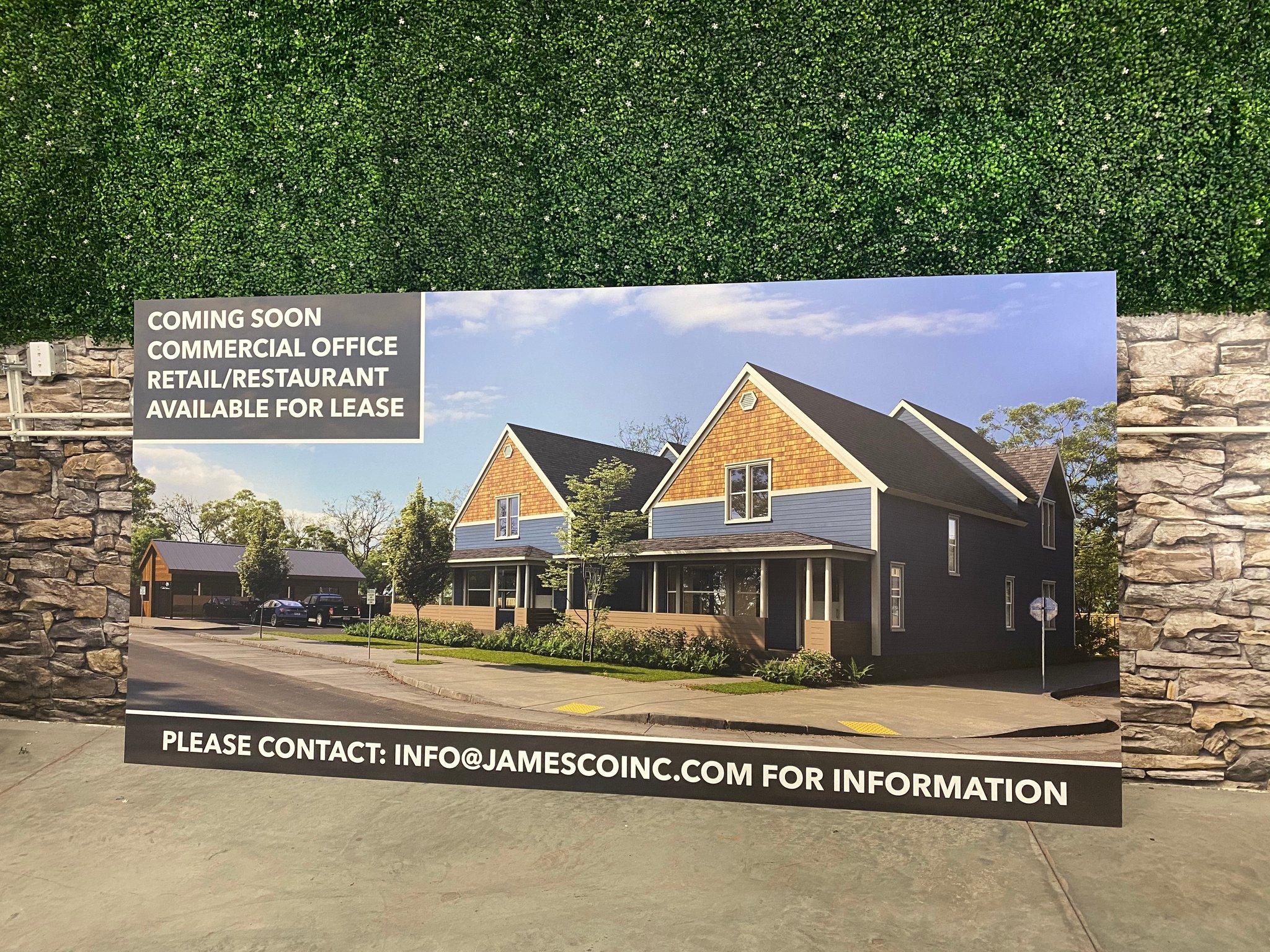 Full-color DiBond real estate sign for a commercial lease listing, printed in-house at Ardor Printing in Snohomish, WA.