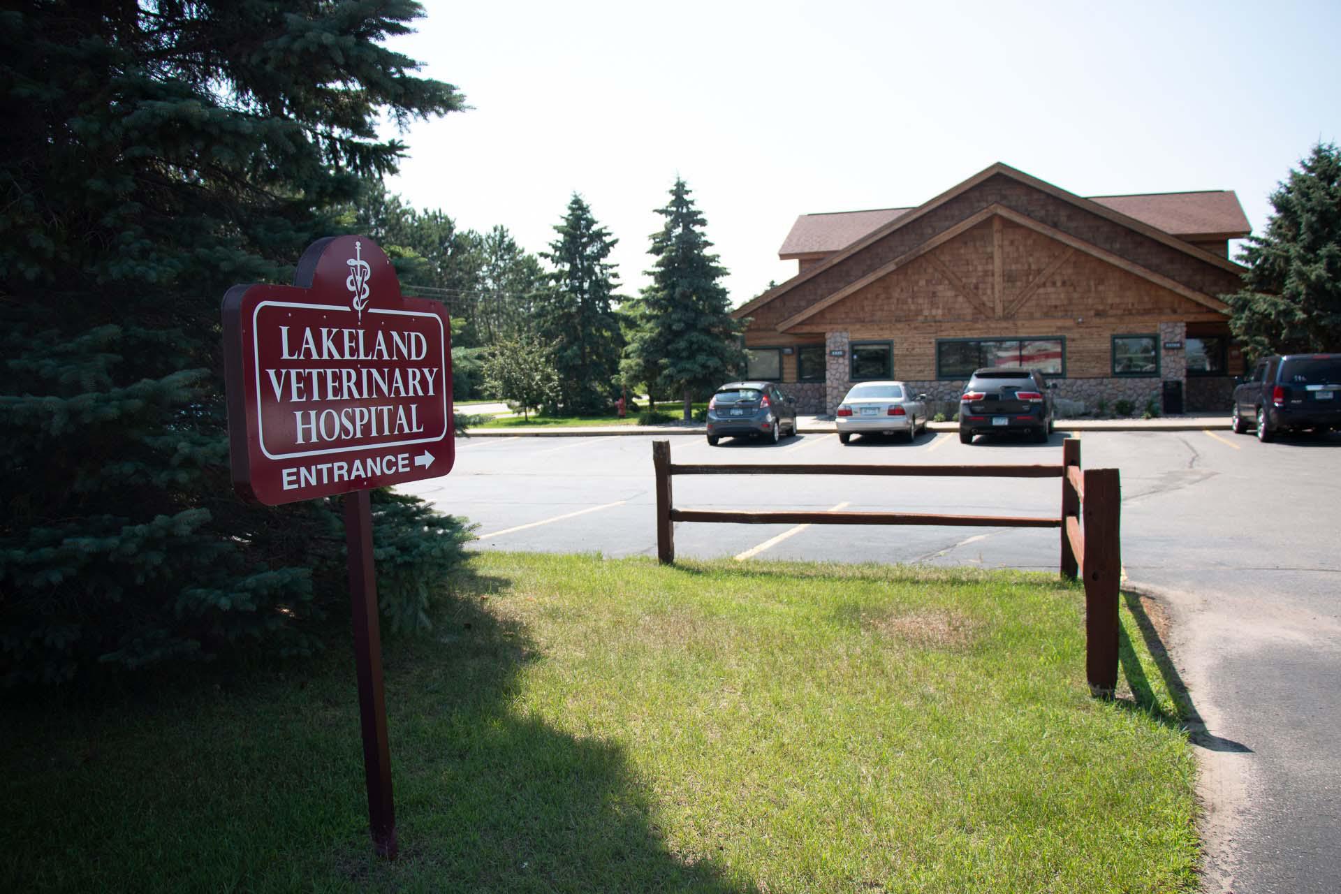 Our facility has a spacious parking lot to accommodate all of our clients and their pets. Lakeland Veterinary Hospital Baxter (218)829-1709