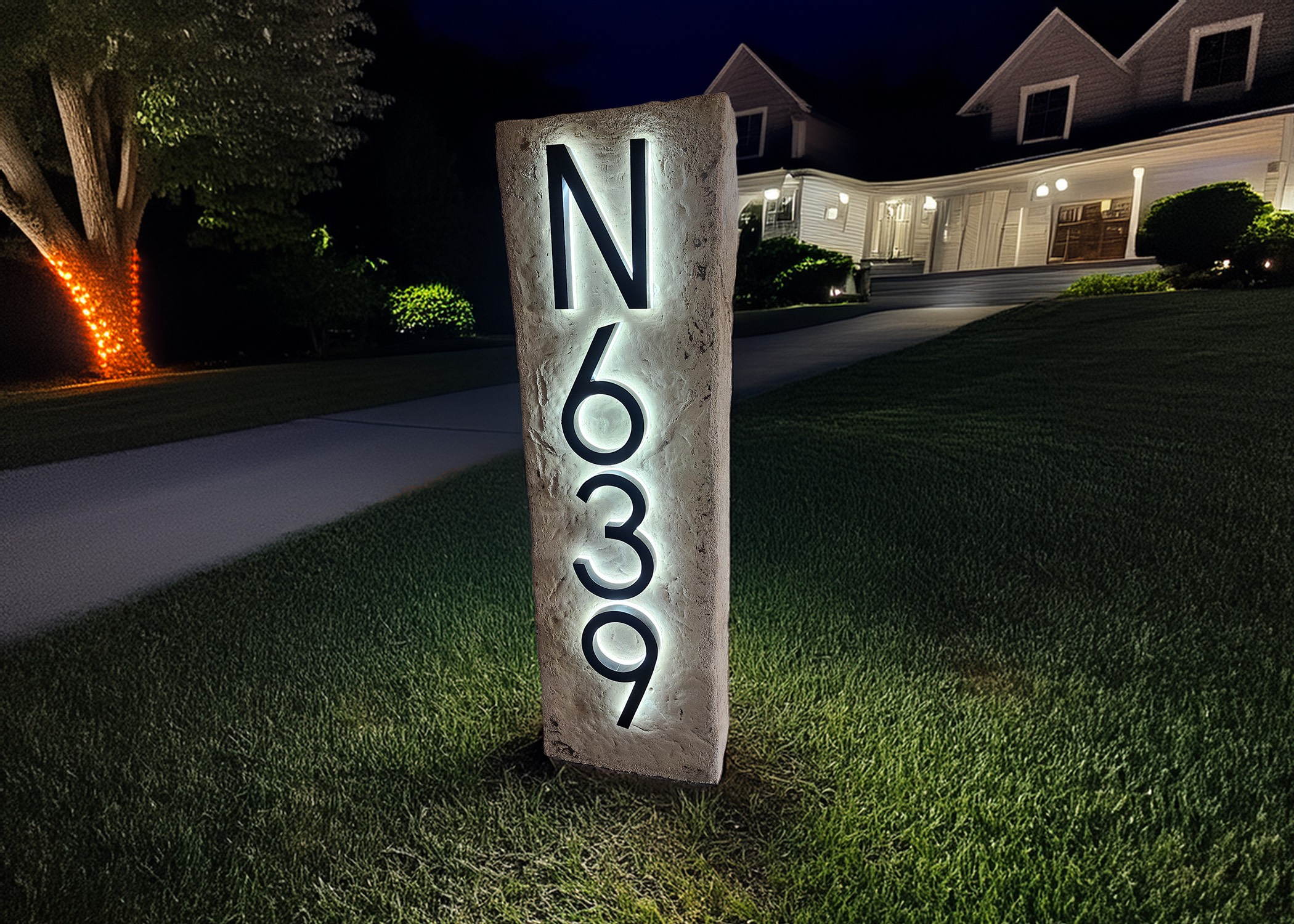 Custom House Number Sign