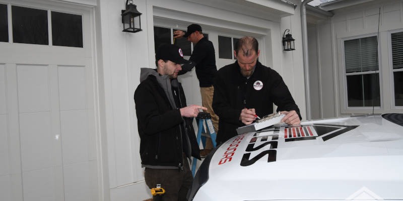 OUR TEAM OFFERS EXPERT GARAGE DOOR SCREEN INSTALLATION SERVICES TO HELP YOU KEEP PESTS OUT OF YOUR GARAGE WHILE THE DOOR IS OPEN.